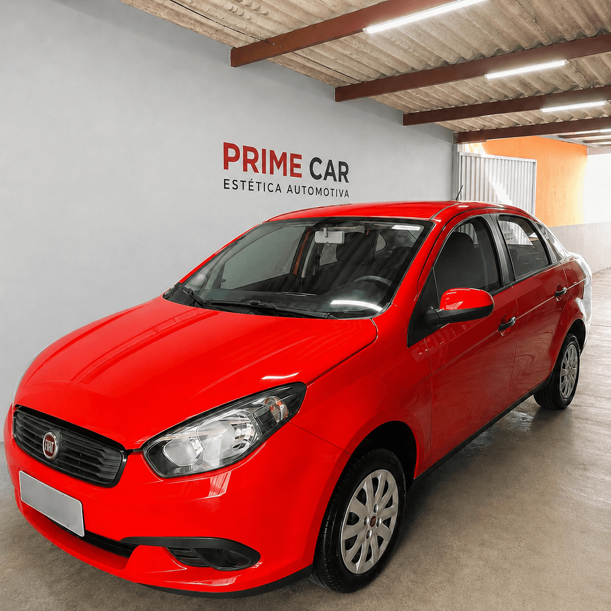 Antes e depois de um Fiat Grand Siena na Prime Car